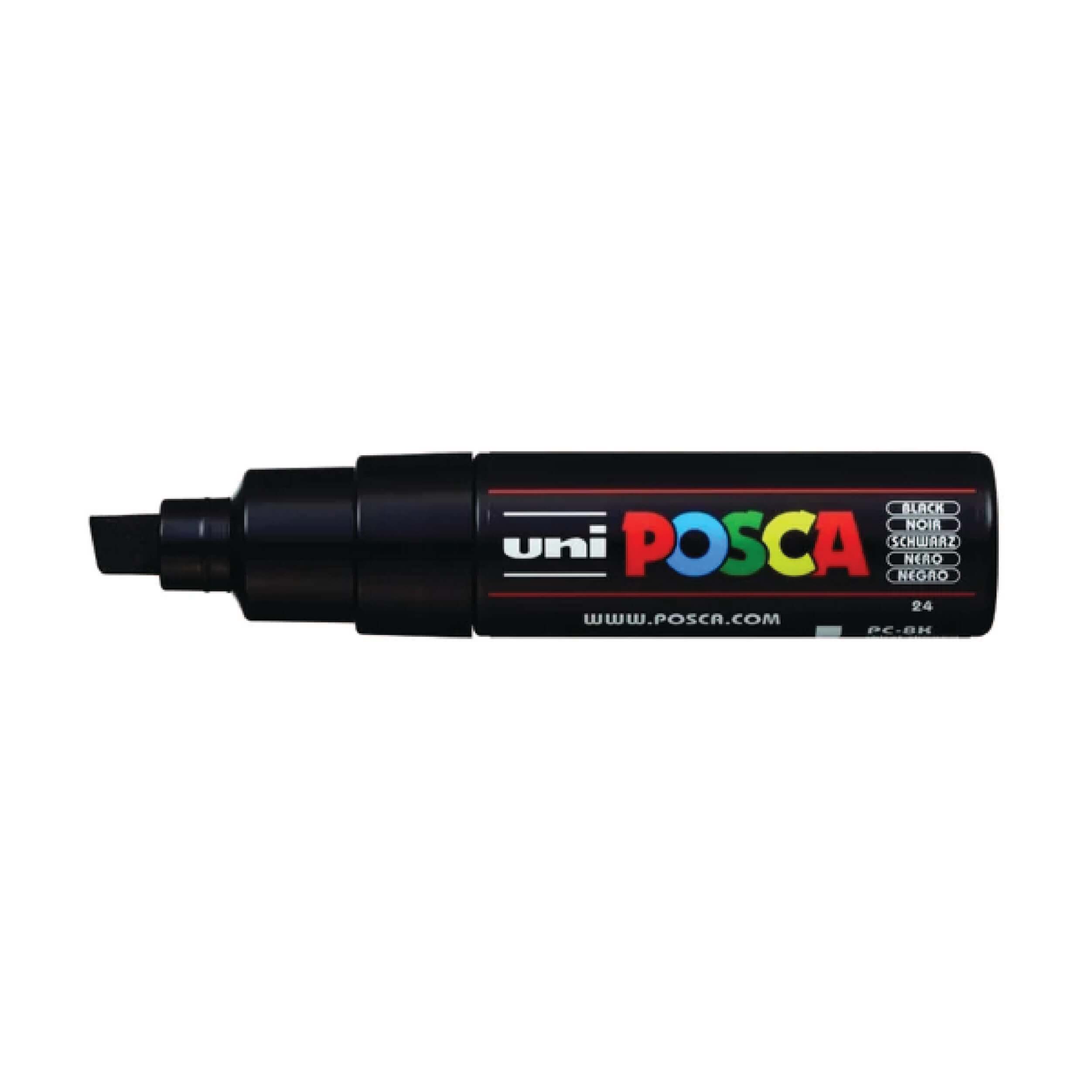 Marker Chisel Tip 8.0mm Black POSCA Uni